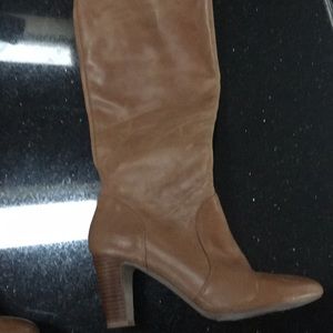 leather fashion boots never been worn 10m